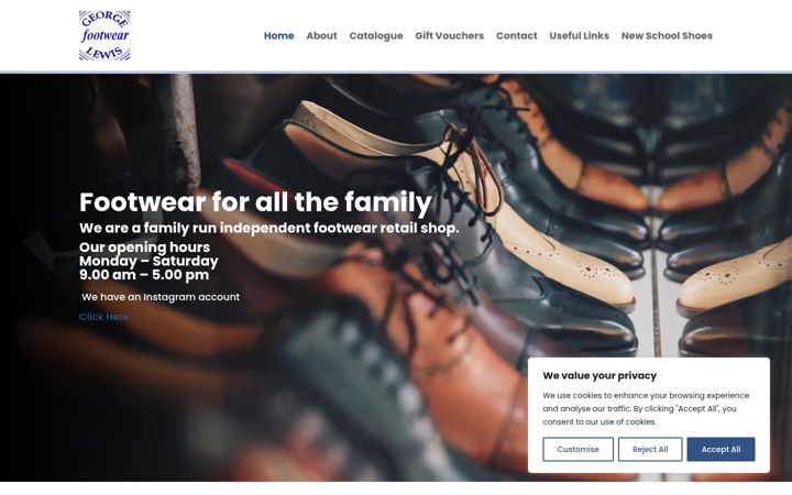 Screenshot of glfootwear.co.uk