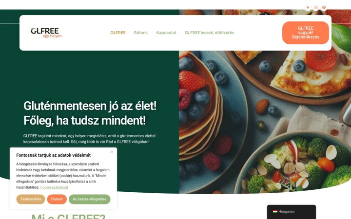 Screenshot of glfree.hu