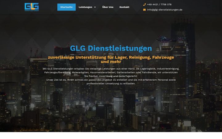 Screenshot of glg-dienstleistungen.de