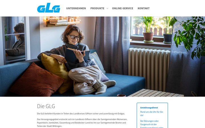 Screenshot of glg-gmbh.de