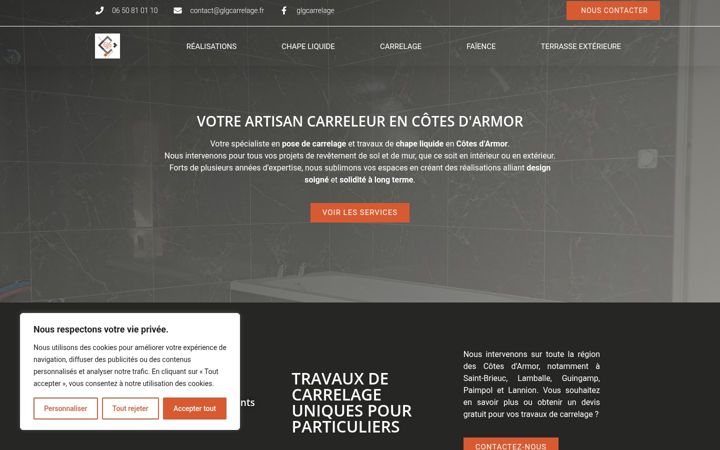 Screenshot of glgcarrelage.fr
