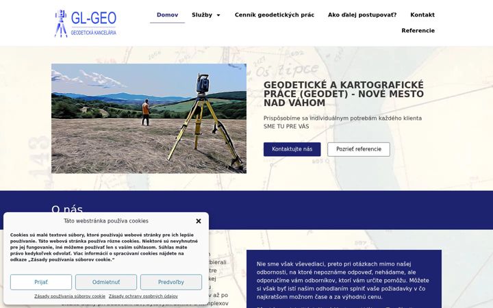 Screenshot of glgeo.sk