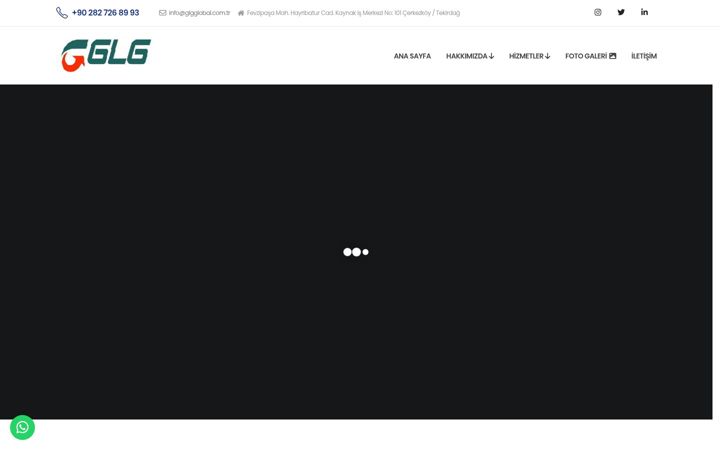 Screenshot of glgglobal.com.tr