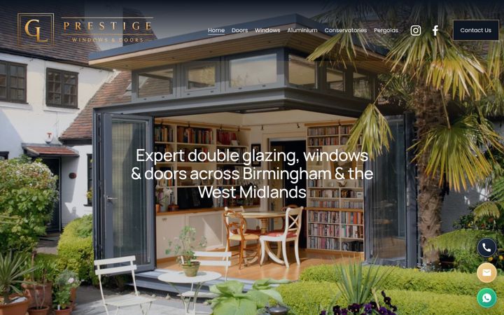 Screenshot of glglazingandwindowservices.co.uk