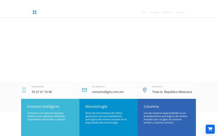 Screenshot of glia.com.mx