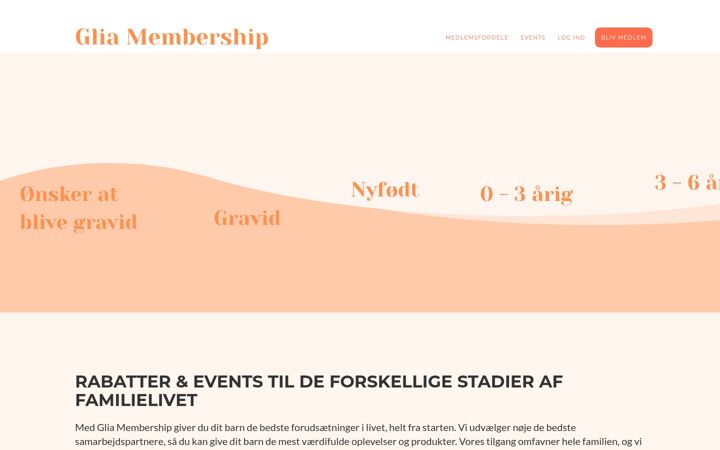 Screenshot of gliamembership.com
