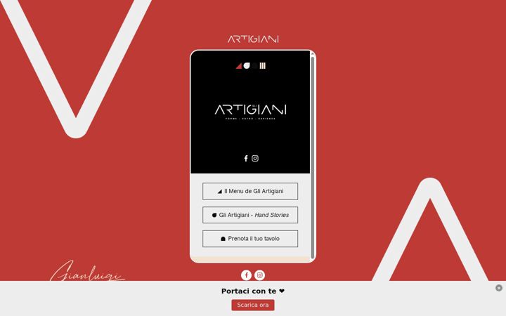 Screenshot of gliartigianipizzeria.it