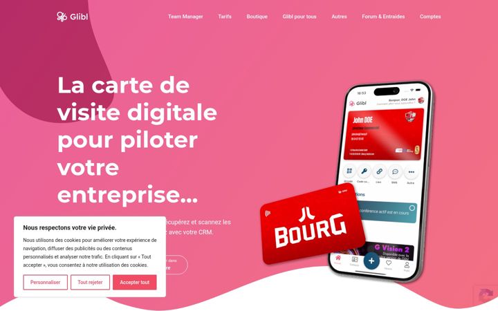 Screenshot of glibl.fr