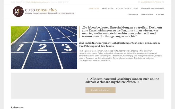 Screenshot of glibo-consulting.com