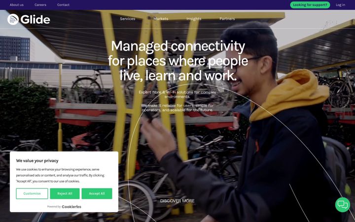 Screenshot of glide.co.uk