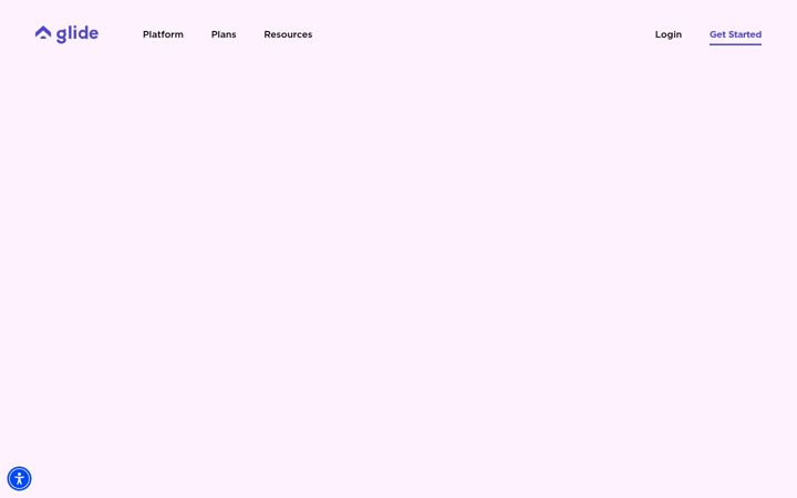 Screenshot of glide.com