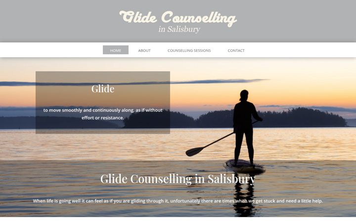Screenshot of glidecounselling.co.uk