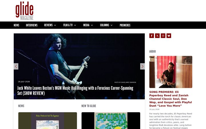 Screenshot of glidemagazine.com
