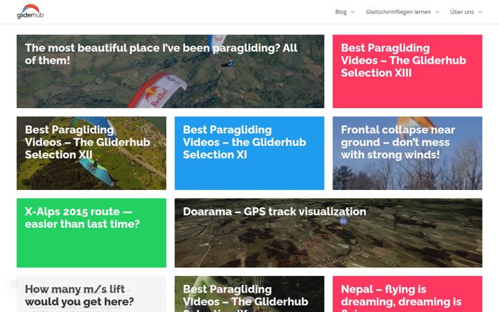 Screenshot of gliderhub.com