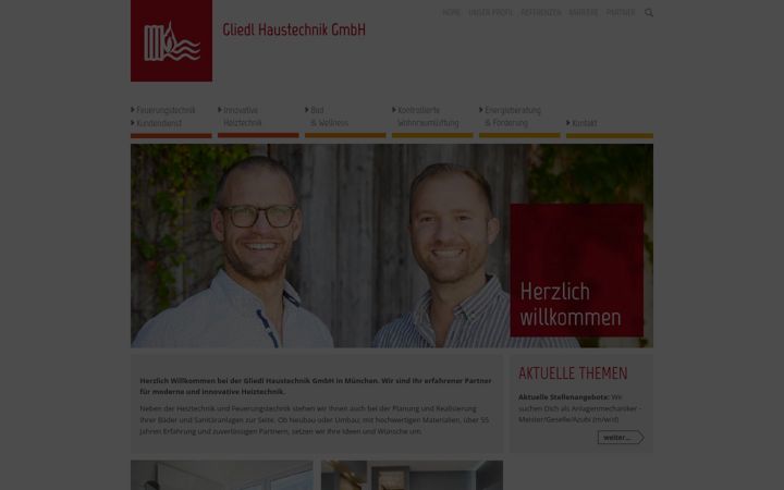 Screenshot of gliedl-haustechnik.de