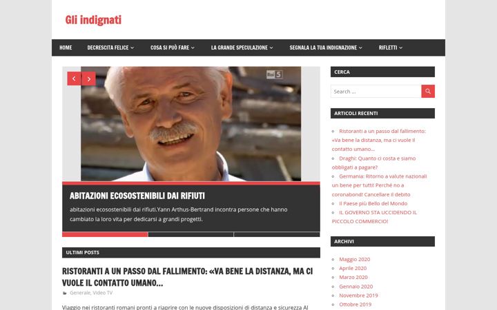 Screenshot of gliindignati.altervista.org