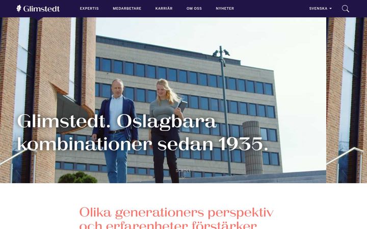 Ekraanipilt saidist glimstedt.se