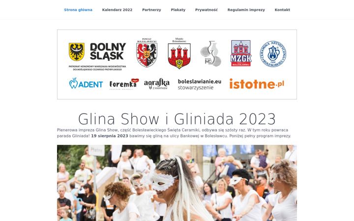 Screenshot of glinashow.pl