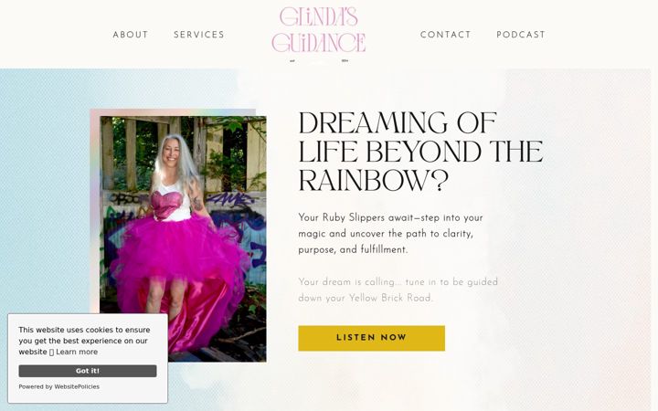 Screenshot of glindasguidance.com