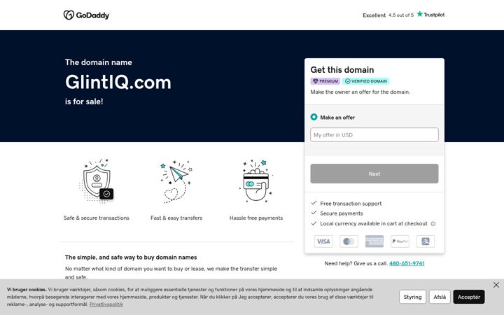 Screenshot of glintiq.com