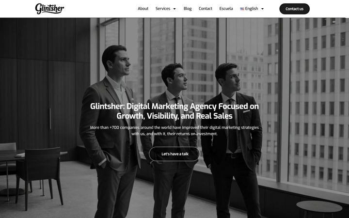 Screenshot of glintsher.com