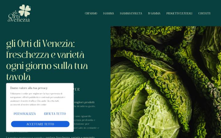 Screenshot of gliortidivenezia.it