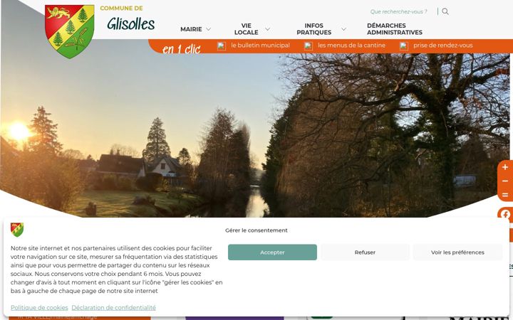 Screenshot of glisolles.fr