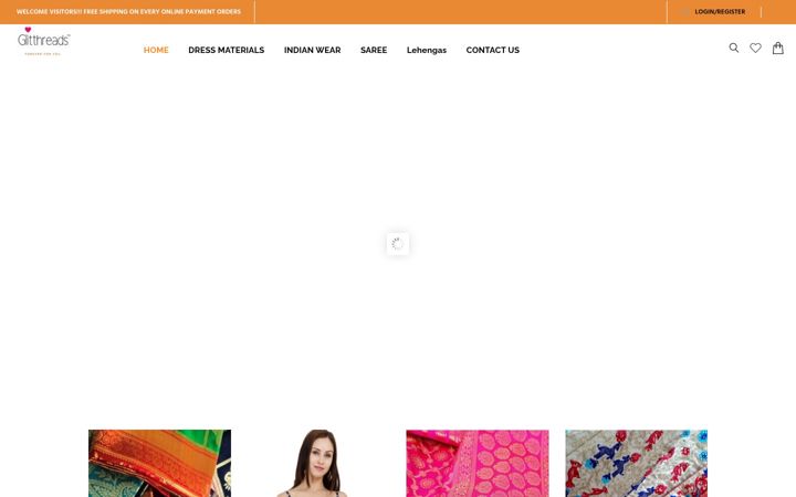Screenshot of glitthreads.com