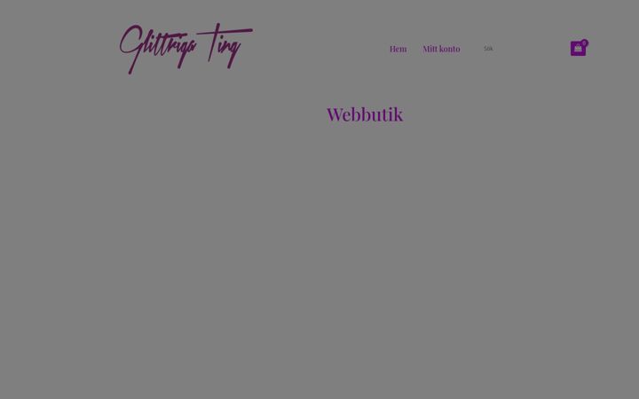 Screenshot of glittrigating.se