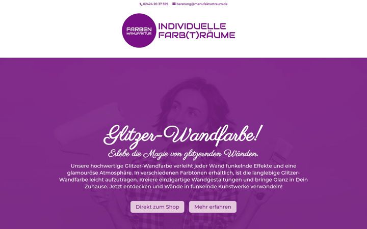 Screenshot of glitzerfarben.de