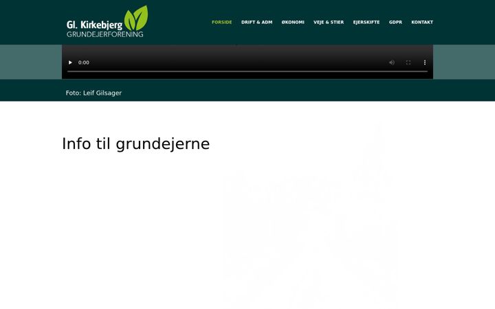 Snímek obrazovky glkirkebjerg.dk