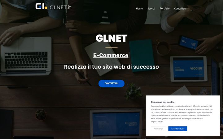 Screenshot of glnet.it