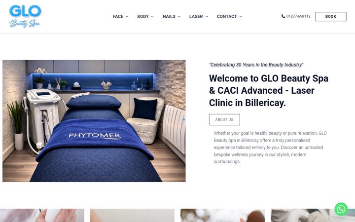 Screenshot of glo-beauty.co.uk