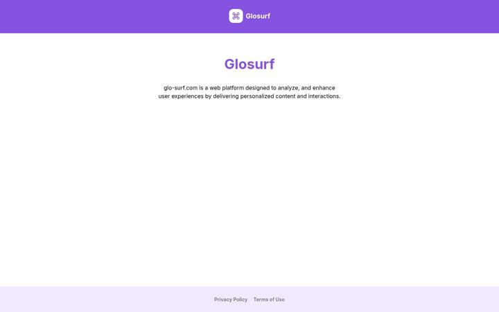 Screenshot of glo-surf.com