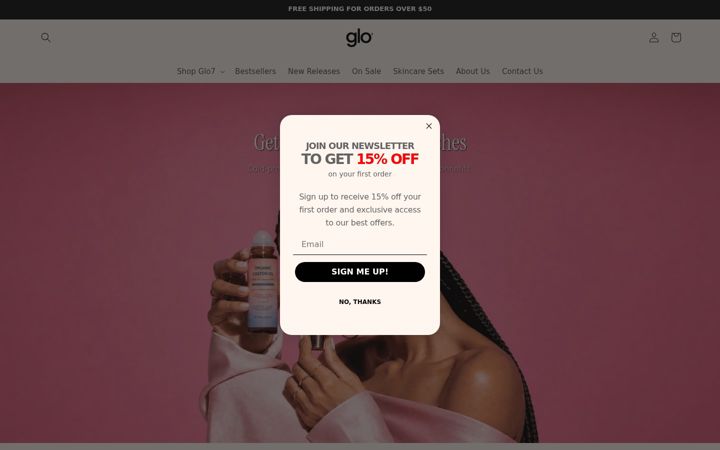 Screenshot of glo7.com
