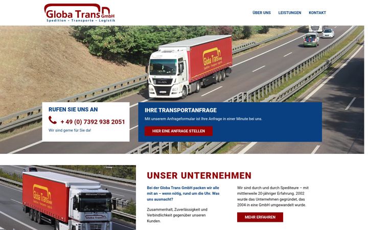Screenshot of globa-trans.de