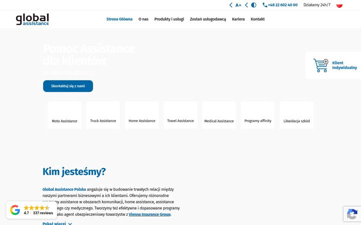 Skärmbild av global-assistance.pl