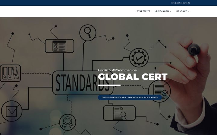 Screenshot of global-certs.de