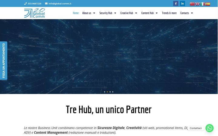 Screenshot of global-comm.it