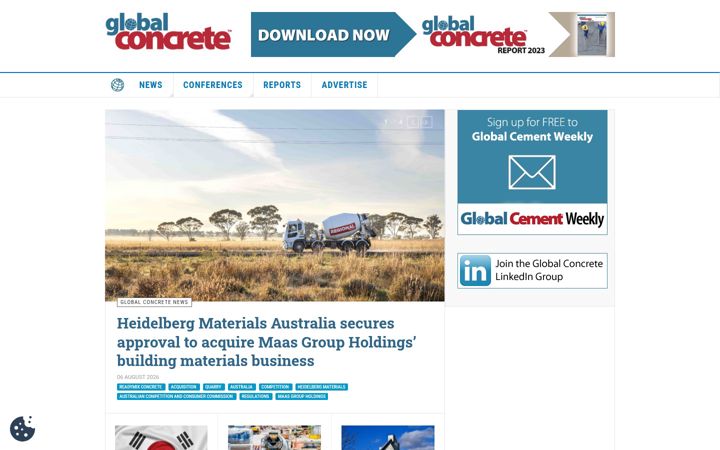 Screenshot of global-concrete.com