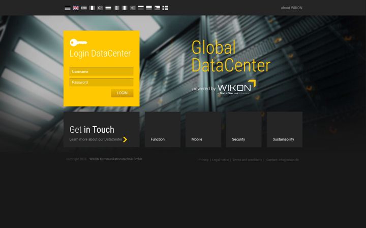 Screenshot of global-datacenter.de