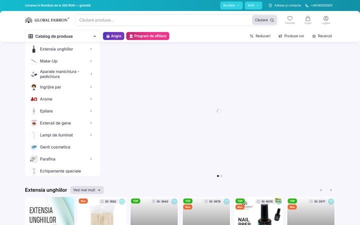 Screenshot of global-fashion.ro