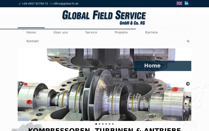 Screenshot of global-field-service.net