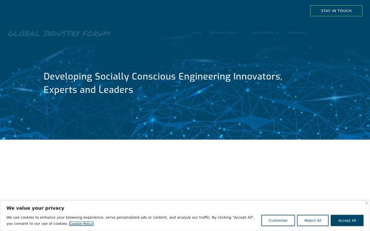Screenshot of global-industry-forum.com