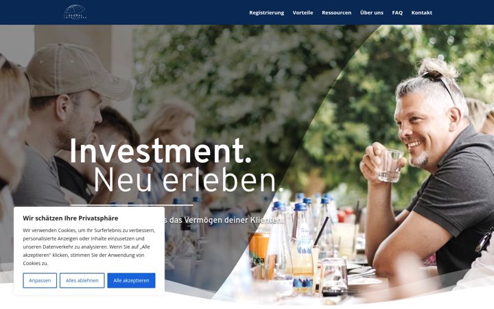 Screenshot of global-investieren.com