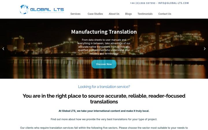 Screenshot of global-lts.com