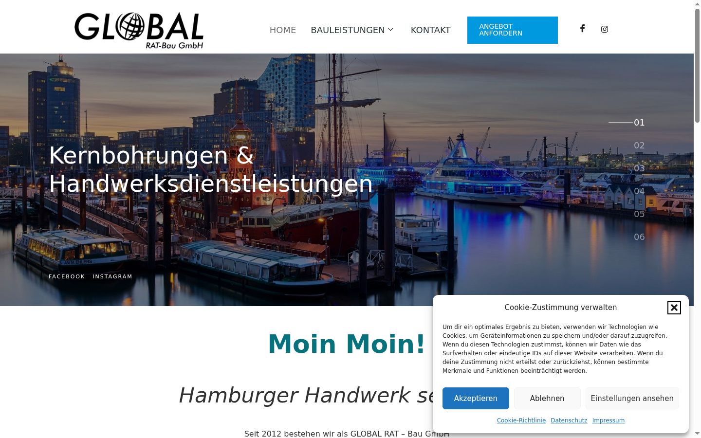 Screenshot tal-banner tal-kunsens muri qabel kwalunkwe interazzjoni