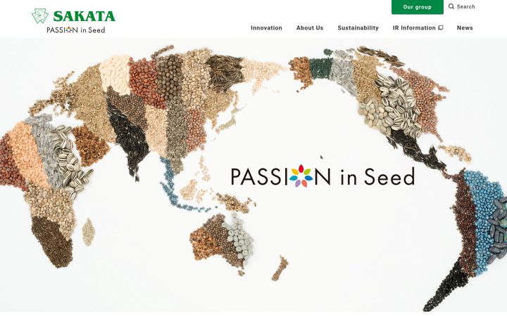 Snimka zaslona za global-sakata.com