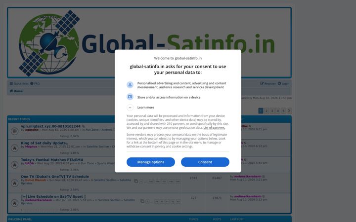 Screenshot of global-satinfo.in
