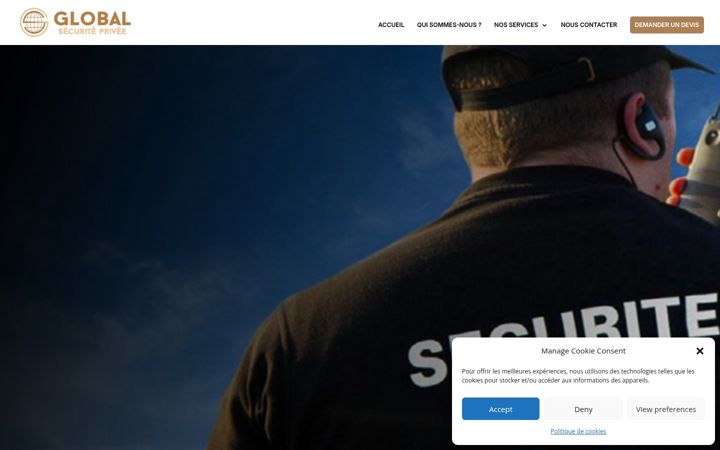 Screenshot of global-securite.fr